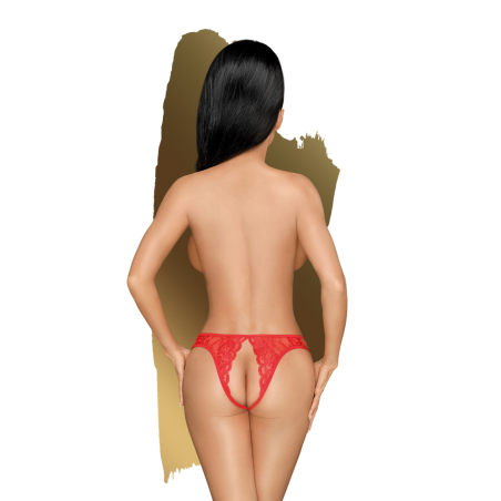 Culotte ouverte rouge Naughty valentine - PH0121RED
