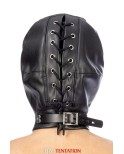Cagoule BDSM simili cuir avec baillon amovible - Fetish Tentation