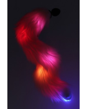Plug anal Licorne avec queue lumineuse - Taboom