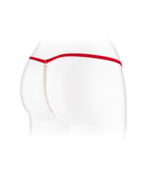 String avec perles Venusina - rouge