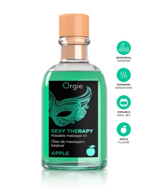 Huile de massage embrassable Sexy Therapy Pomme