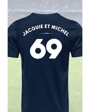 Tee shirt joueur 69 Jacquie  Michel